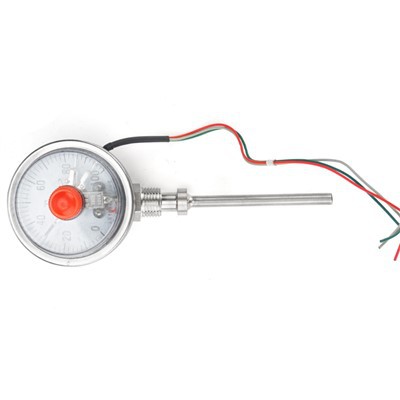Termometer Bimetalik dengan Kontak Listrik